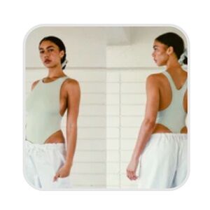 Gil Rodriguez Racer Bodysuit in White Sage - Never Worn